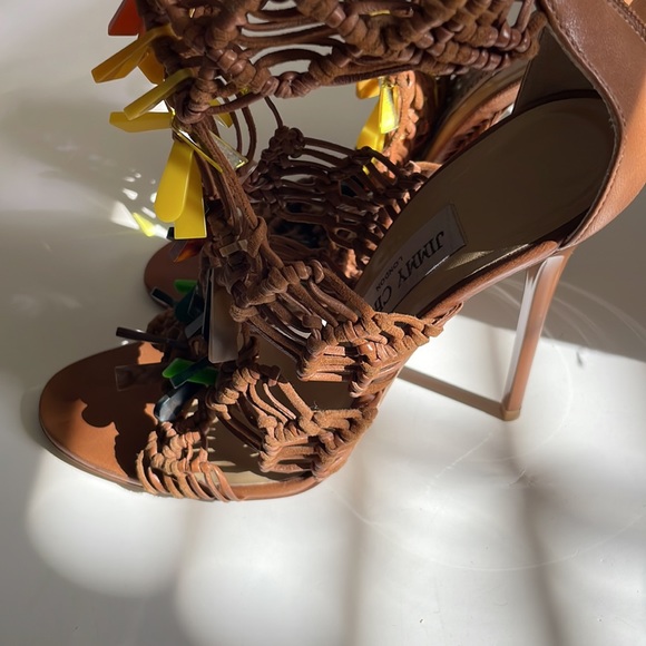 Jimmy Choo Iris Brown Sandals - Picture 8 of 8